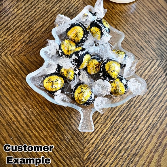 🎅🏻🛍️NEW Vintage Glass Christmas Dish - Picture 7 of 9